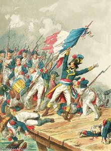 Napoleon Bonaparte At Pont D' Arcole — Frederic Theodore Lix