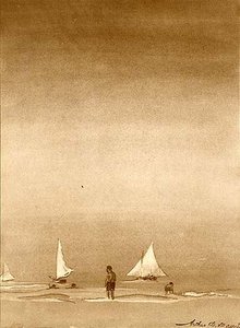 Bright Skies, (painting) — Артур Боуэн Дэвис