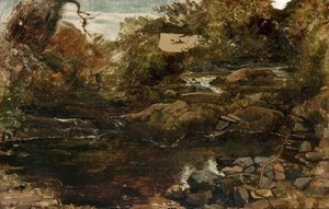 A Highland Burn (a Brooklet Stream) — Alexander Fraser