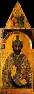 Virgen Con Niño Y Cuatro Santos 4 — Duccio Di Buoninsegna