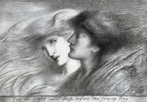 For The Night Must Pass Before The Coming Day — Simeon Solomon