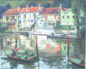 Ile De La Jatte (près De Neuilly) — Yvonne Jean Haffen