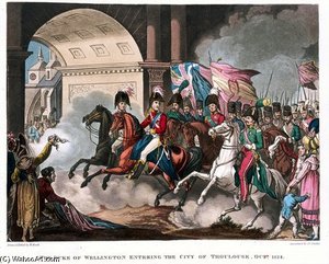 The Duke Of Wellington Entering The City — William Heath