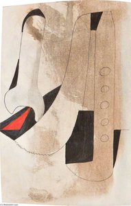 Date Unknown (small Red Diamond) — Ben Nicholson Om