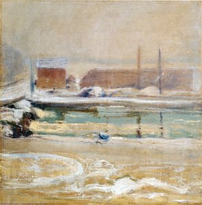 View From The Holley House, Winter — John Henry Twachtman