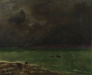 Storm At Honfleur — Alfred Stevens