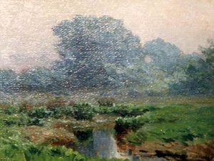 Looking Up Stream (The Josias River), (painting)