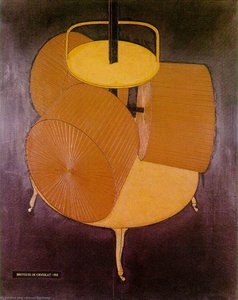 Chocolate Grinder No 2, Oil Paint, Thread And — Marcel Duchamp, Cubist Conceptual