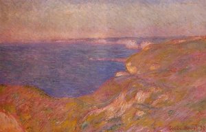 Cliff Near Dieppe — Claude Monet, Impressionist Landscape