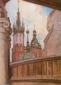 Two Towers Of St. Mary's Church In Cracow — Stanislaw Wyspianski