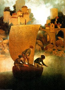 Wynken, Blynken And Nod — Maxfield Parrish