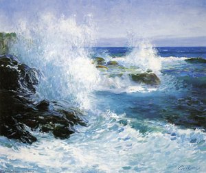 The Sea View Of Cliffs — Guy Rose