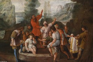 Joseph Wird Von Seinen Brudern In Den Brunnen Geworfen — Johann Heiss