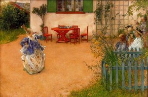 Lisbeth Represents The Mean Princess In The Blue Bird — Carl Larsson, Realism