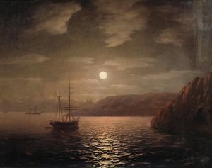 Lunar Night On The Black Sea — Ivan Konstantinovich Aivazovsky