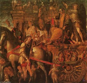 Die Triumphfeiern Kaisers (szene 9) — Andrea Mantegna