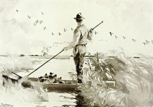 In The Marsh (aka Duck Hunting) — Frank Weston Benson