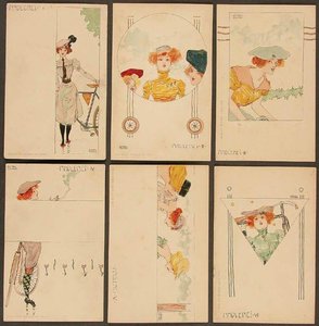 Girl Cyclists — Raphael Kirchner