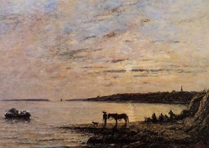 Brest, The Harbor — Eugène Louis Boudin