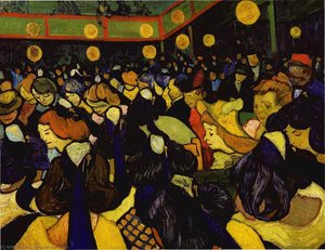 The Dance Hall At Arles — Vincent Willem Van Gogh, Post-impressionism