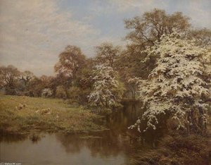 Hawthorn Blossoms — Edward Wilkins Waite