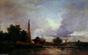 On The Medway, Kent — William James Müller