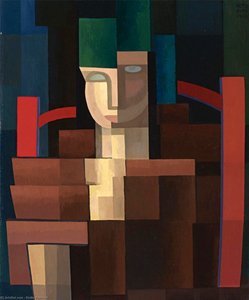 Lady With Green Hat — Emilio Pettoruti