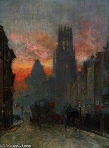 View looking down Fleet Street, London