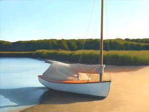 Catboat In A Tidal Stream — James Netherlands