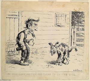 He Made Some Hootch And Tried It On The Dog — Arthur Burdett Frost