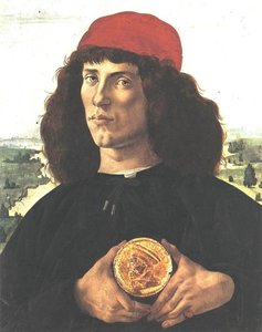 Portrait Of A Man With A Medal Of Cosimo The Elder — Sandro Botticelli, Renaissance