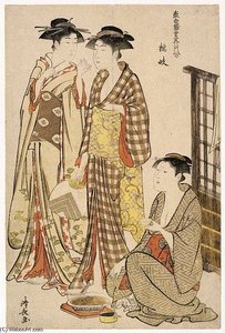 Two Women Standing From Series — Torii Kiyonaga
