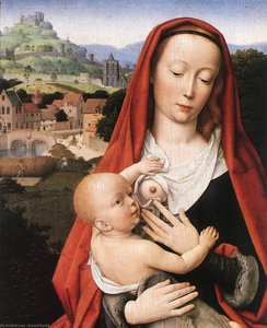 Mary And Child (detail) — Gerard David, Early Netherlandish Renaissance