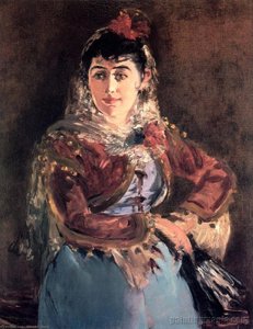Retrato De Emilie Ambre En El Papel De Carmen — Édouard Manet, Impresionismo