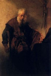 St. Paul At His Writing-desk — Rembrandt Van Rijn, Dutch Golden Age