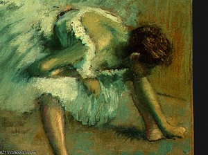 Before The Ballet, Detalj 5, Ng Washington — Edgar Degas