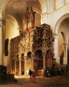 St Nicolaeskerk In Dixmuide Sun — Johannes Bosboom