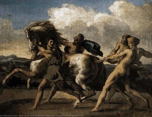 Captura De Um Cavalo Bravo — Théodore Géricault, Romanticism