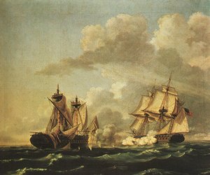 Naval Battle Between The United States And The Macedonian On Oct. 30, 1812 — Thomas Birch