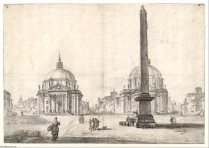 Piazza Del Popolo, Rome — Jean Baptiste Lallemand