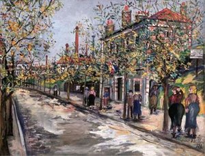 Avenue Des Ternes, Porte De Champerret — Maurice Utrillo, Post-impressionism
