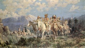 The Pipe Of Peace - From This Day Forth I Will Fight No More — Edgar Samuel Paxson