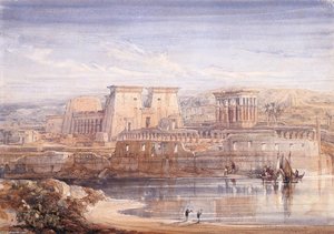Philae. A View Of The Temples From The South — David Roberts