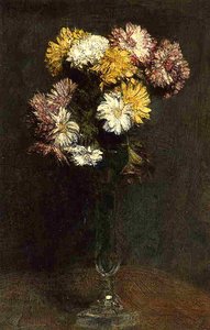 Chrysanthemums — Henri Fantin-latour