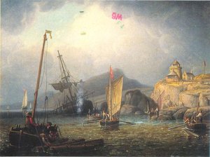 Salvors Working A Wreck — Robert W. Salmon