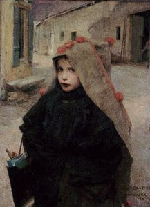 Going To School 1 — Jules Bastien-lepage