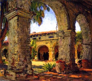 Through The Arches, Mission San Juan Capistrano — Joseph Kleitsch