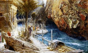 The Source Of The Sacred River — Albert Goodwin
