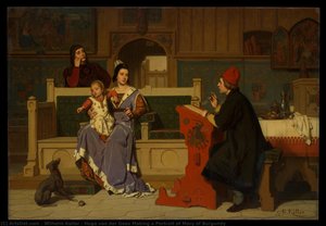 Hugo Van Der Goes Making A Portrait Of Mary Of Burgundy — Guillaume Koller