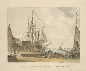 Arch Street Ferry, Philadelphia — Thomas Birch